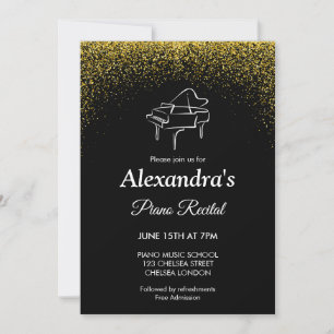 Piano Recital Concert Classical Music Invitation