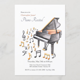 Piano Recital Invitation