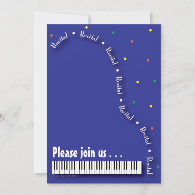 Piano Recital Invitation (Front)