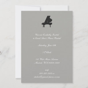 Piano Recital Invitation