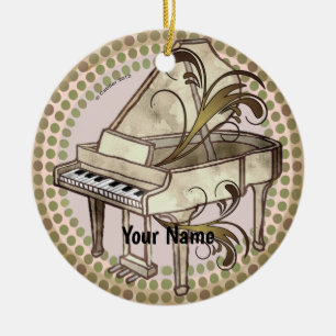 Piano Rhythm Ceramic Tree Decoration