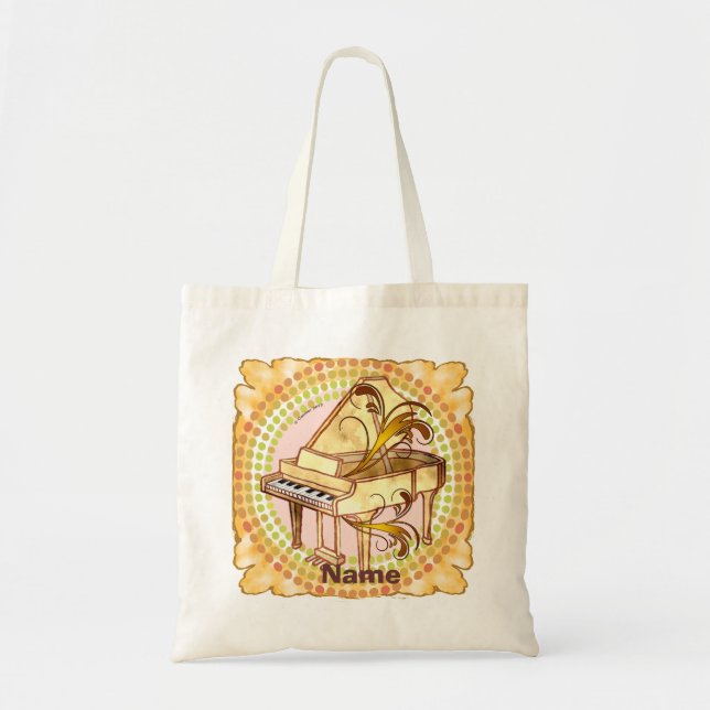 Piano Rhythm tote bag (Front)