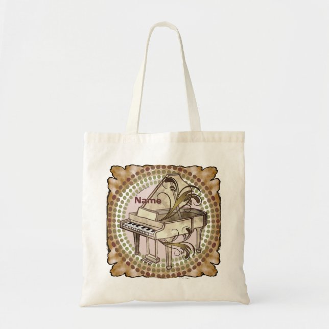 Piano Rhythm  Tote Bag (Front)