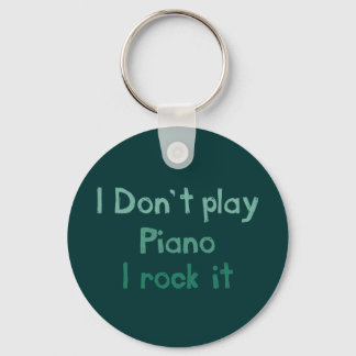 Piano Rock It Keychain