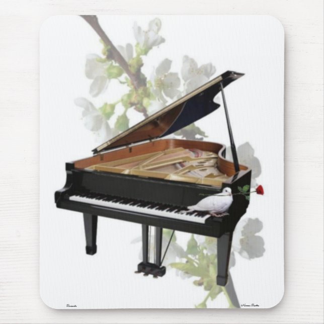 Piano -Romantic Music- Mousepad (Front)