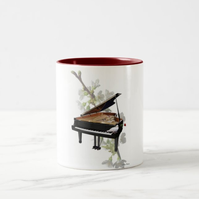 Piano -Romantic Music- Mug (Center)