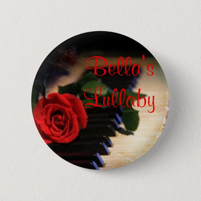 piano, 's Lullaby 6 Cm Round Badge (Front)
