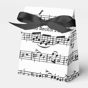 Piano Sheet Music for Recital Favour Box