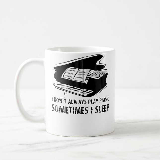 Piano Shirt - Piano Gifts - Piano Player Gifts Zip Coffee Mug (Left)