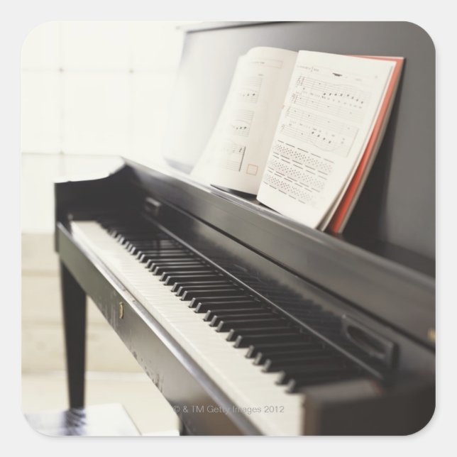 Piano Square Sticker (Front)