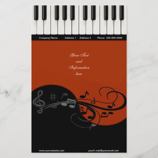 Piano Stationery (Front)