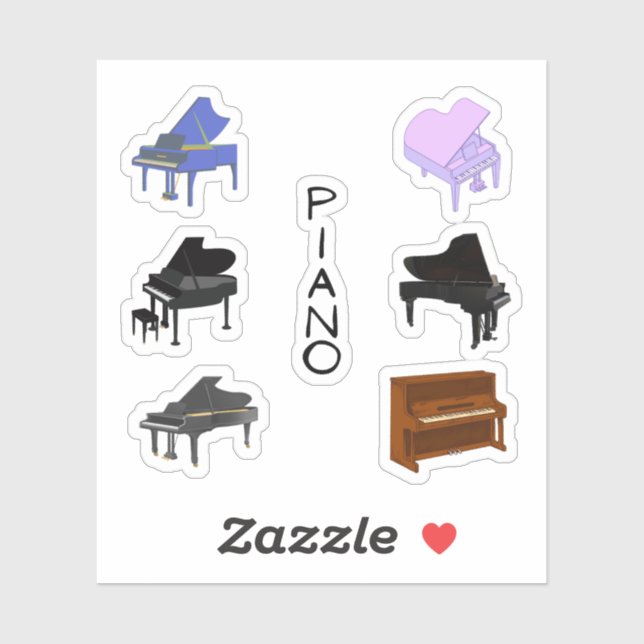 Piano Stickers (Sheet)