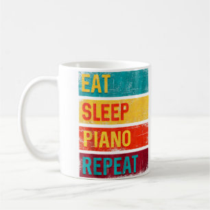 Piano Student Music Gift Eat Sleep Piano Repeat Coffee Mug