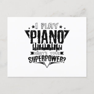 Piano Superpower Postcard