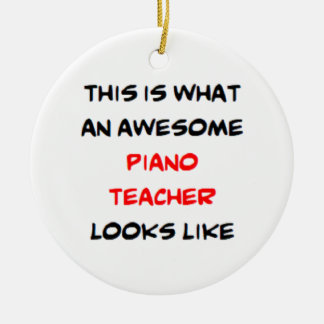 piano teacher, awesome ceramic tree decoration