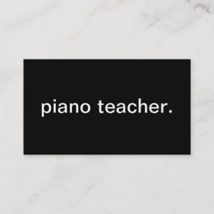 Piano Teacher Business Card