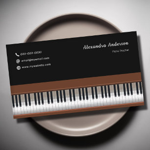 Piano Teacher Business Card