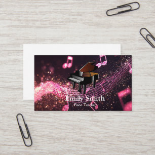 Piano Teacher Business Card