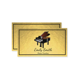 Piano Teacher Business Card