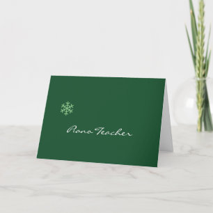 Piano Teacher Christmas Card