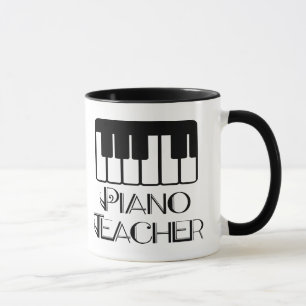 Piano Teacher Keyboard Music Mug