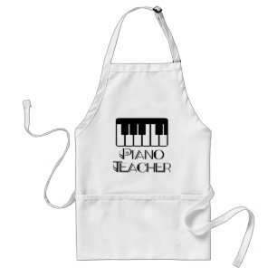 Piano Teacher Keyboard Music Standard Apron