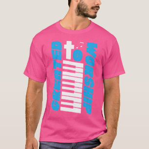Piano Teacher Pianist Jesus Christian Keyboard Cre T-Shirt