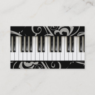 Piano Teacher Player Musician Instrument Studio Business Card