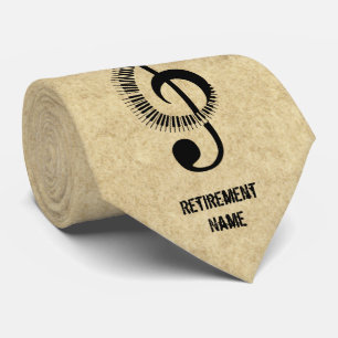 Piano Teacher Retirement Gift Personalised Tie