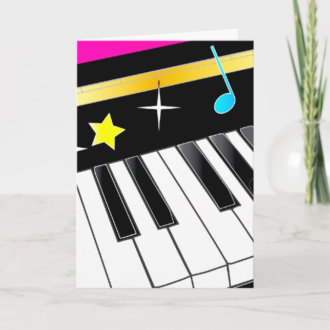 Piano Teacher Thank You Card (Front)