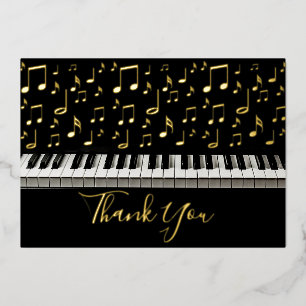 piano thank you card