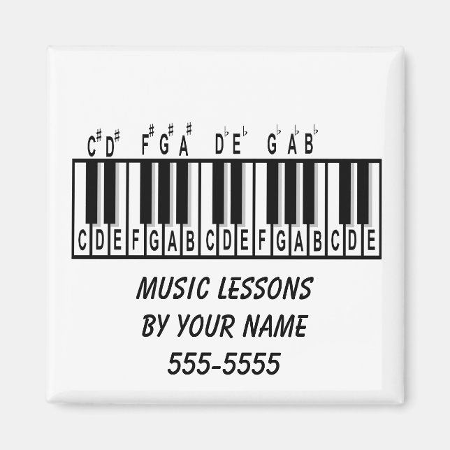 Piano Theory Magnet (Front)