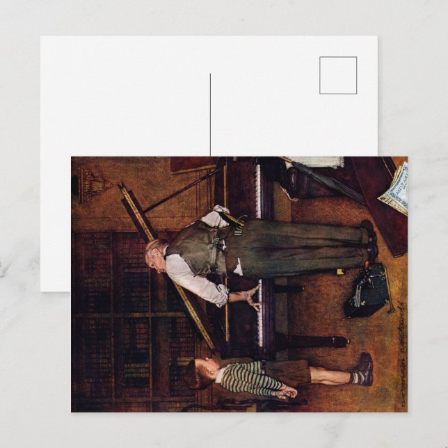 Piano Tuner Postcard (Front/Back)