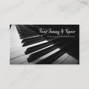 Piano Tuning & Repair Music Instructor Business Business Card
