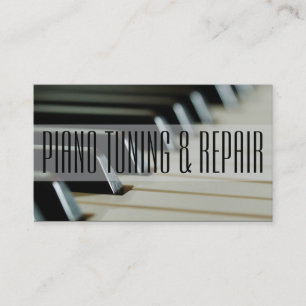 Piano Tuning & Repair Music Instructor Business Card