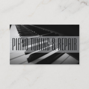 Piano Tuning & Repair Music Instructor Business Card