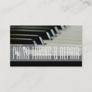 Piano Tuning & Repair Music Instructor Business Card