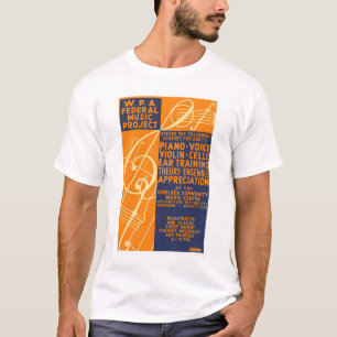 Piano Violin Classes 1939 WPA T-Shirt