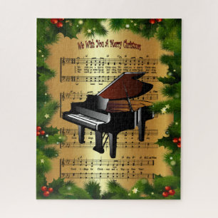 Piano ~ “We Wish You A Merry Christmas” ~ Jigsaw Puzzle
