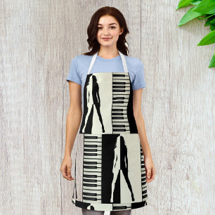 Piano Woman Apron