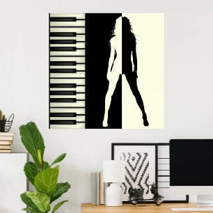 Piano Woman Poster