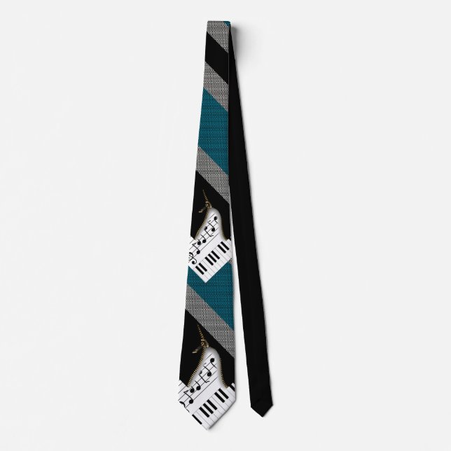 Piano Zipper Tie (Front)