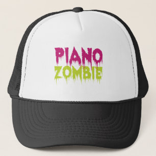 Piano Zombie Trucker Hat