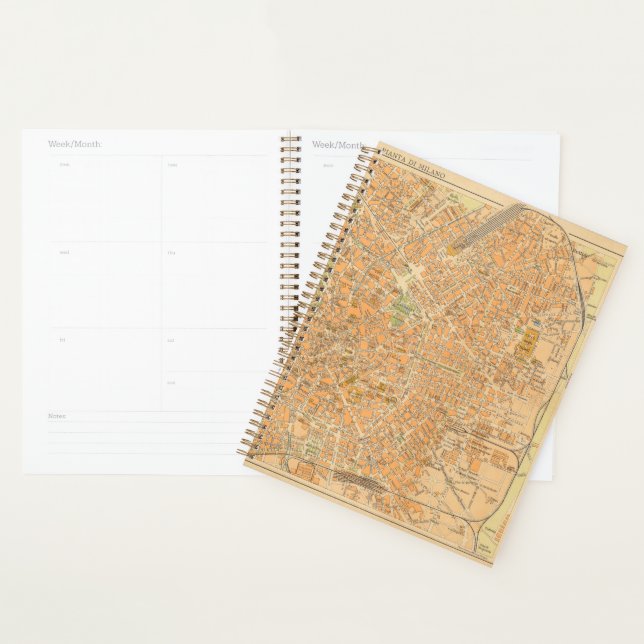 Pianta di Milano - Map of Milan, Italy Planner (Display)
