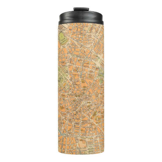 Pianta di Milano - Map of Milan, Italy Thermal Tumbler (Front)