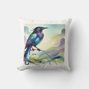 Piapiac bird in watercolor 110924AREF123 - Waterco Cushion
