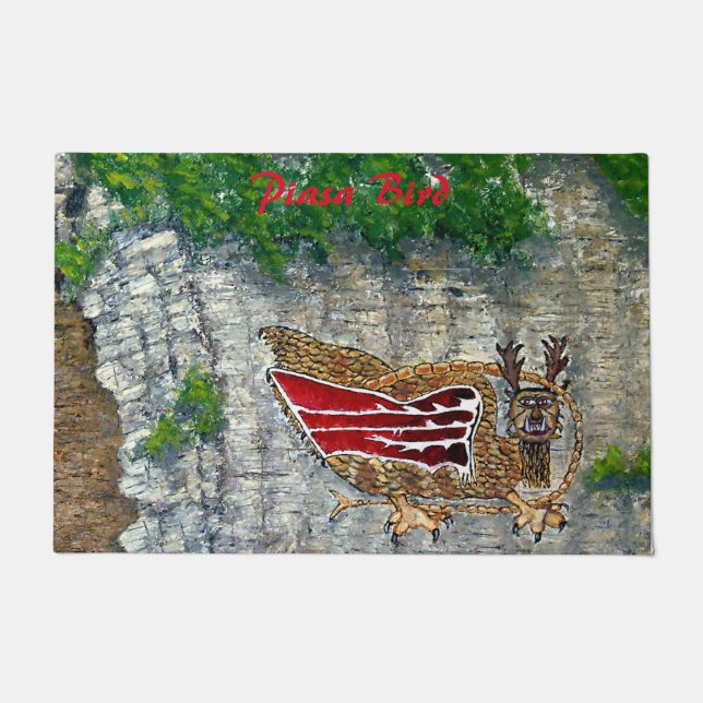 Piasa Bird Illinois Native American Legend Doormat (Front)