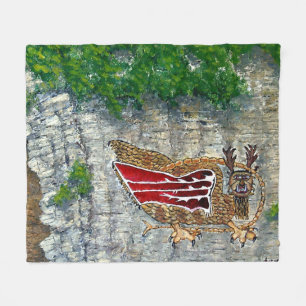 Piasa Bird Illinois Native American Legend Fleece 