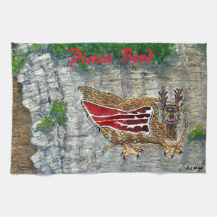 Piasa Bird Illinois Native American Legend Tea Towel