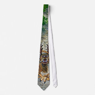 Piasa Bird Illinois Native American Legend Tie